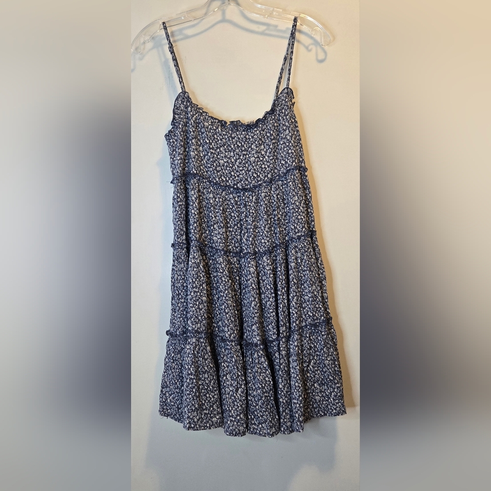 Lulu's Blue Floral Dress